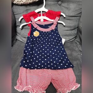 Carter's Starry Dress and Striped Bloomers